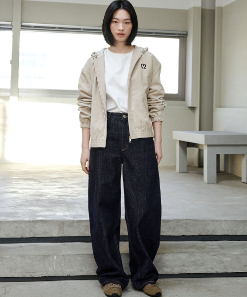 MALOUPE（マロップ）の「9156 カーブドバレルデニムパンツ (ダークインディゴ)（デニムパンツ・レディース・その他・26/28/30）」の5枚目の写真