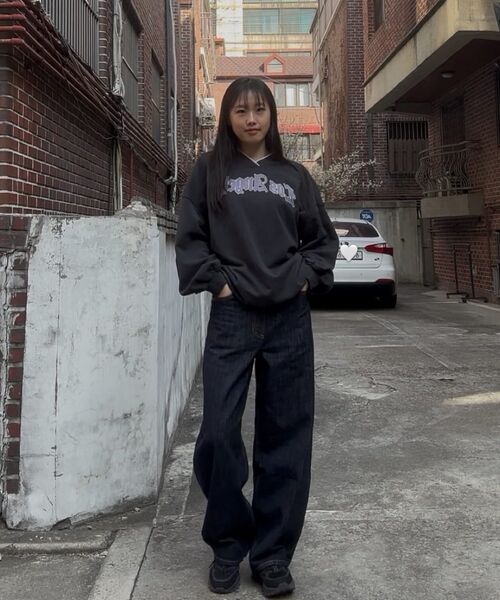 MALOUPE（マロップ）の「9156 カーブドバレルデニムパンツ (ダークインディゴ)（デニムパンツ・レディース・その他・26/28/30）」の12枚目の写真