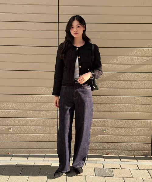 MALOUPE（マロップ）の「9156 カーブドバレルデニムパンツ (ダークインディゴ)（デニムパンツ・レディース・その他・26/28/30）」の17枚目の写真