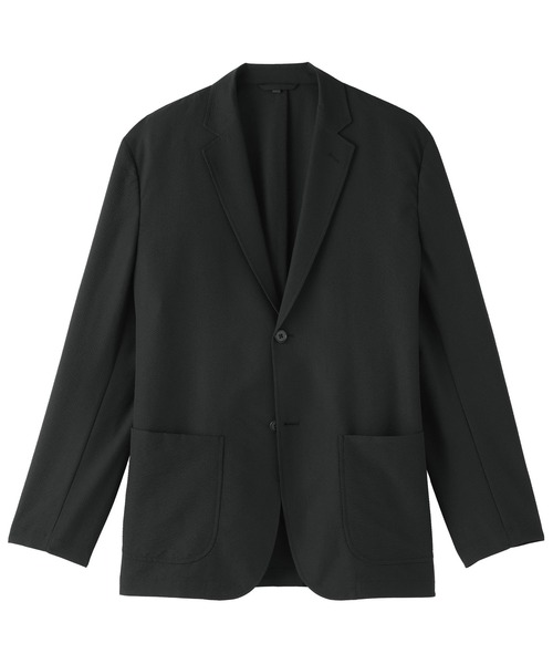 無印良品(ムジルシリョウヒン)の「紳士 風を通すストレッチサッカージャケット(その他アウター・メンズ・ダークネイビー/ブラック/グレー系・S/M/L/XL)」の6枚目の写真