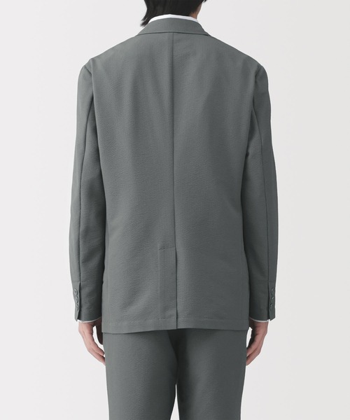 無印良品(ムジルシリョウヒン)の「紳士 風を通すストレッチサッカージャケット(その他アウター・メンズ・ダークネイビー/ブラック/グレー系・S/M/L/XL)」の10枚目の写真