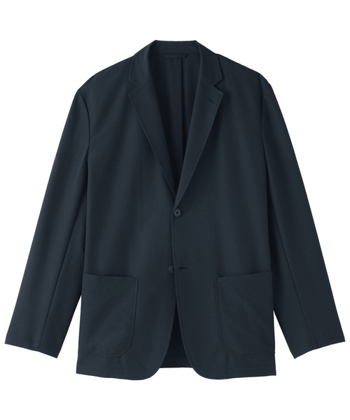 無印良品(ムジルシリョウヒン)の「紳士 風を通すストレッチサッカージャケット(その他アウター・メンズ・ダークネイビー/ブラック/グレー系・S/M/L/XL)」の19枚目の写真