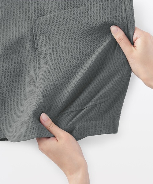 無印良品(ムジルシリョウヒン)の「紳士 風を通すストレッチサッカージャケット(その他アウター・メンズ・ダークネイビー/ブラック/グレー系・S/M/L/XL)」の16枚目の写真