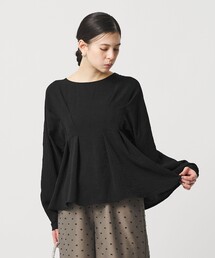 WEB限定 Wardrobe DAILY MINIMAL】ペプラム Vネックプルオーバー