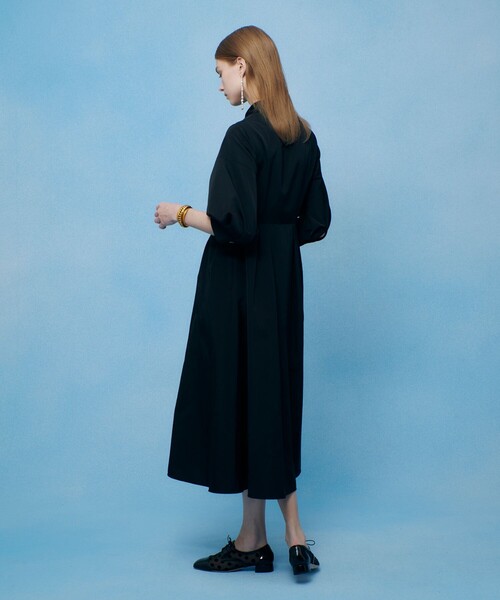 LOULOU WILLOUGHBY(ルルウィルビー)の「【LOULOU WILLOUGHBY】タックパフシャツワンピース(シャツワンピース・レディース・ブラック系その他/ブラック・1/2)」の7枚目の写真