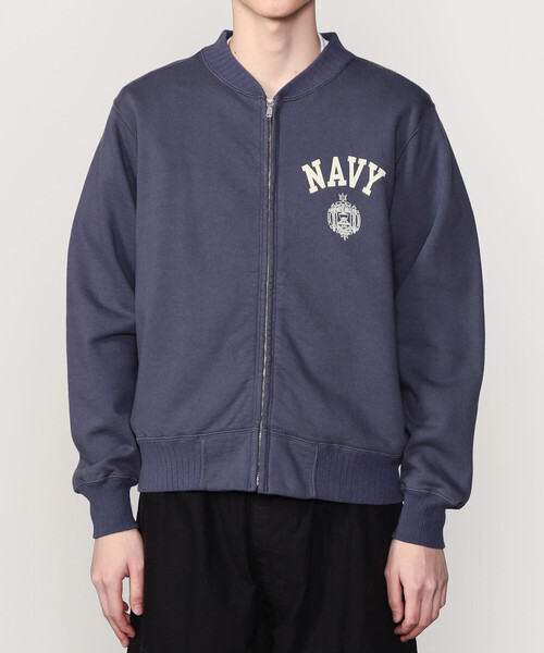 Buzz Rickson's（バズリクソンズ）の「BUZZ RICKSON'S | 〈別注〉 ジップスウェット MEN（スウェット・メンズ・オートミール/ネイビー・L/M）」の10枚目の写真