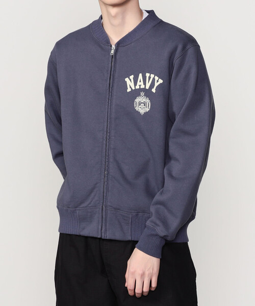 Buzz Rickson's（バズリクソンズ）の「BUZZ RICKSON'S | 〈別注〉 ジップスウェット MEN（スウェット・メンズ・オートミール/ネイビー・L/M）」の13枚目の写真