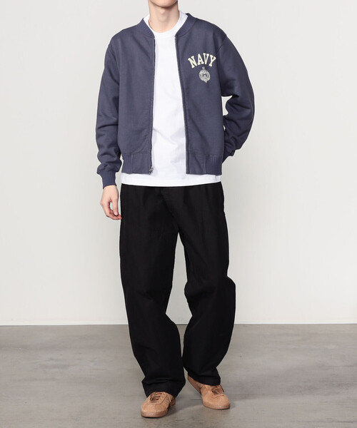 Buzz Rickson's（バズリクソンズ）の「BUZZ RICKSON'S | 〈別注〉 ジップスウェット MEN（スウェット・メンズ・オートミール/ネイビー・L/M）」の14枚目の写真