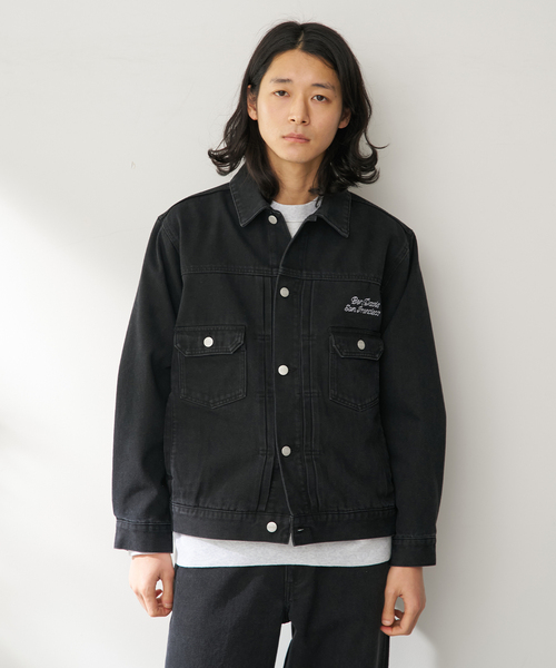 BEN DAVIS（ベンデイビス）の「BEN DAVIS / ベンデイビス 別注 CLASSIC TRUCKER JACKET（その他アウター・メンズ・ブラック/ネイビー/ベージュ・LARGE/MEDIUM）」の5枚目の写真