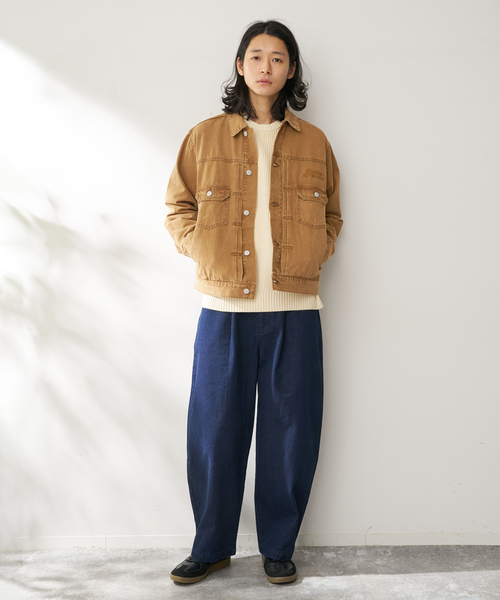 BEN DAVIS（ベンデイビス）の「BEN DAVIS / ベンデイビス 別注 CLASSIC TRUCKER JACKET（その他アウター・メンズ・ブラック/ネイビー/ベージュ・LARGE/MEDIUM）」の8枚目の写真