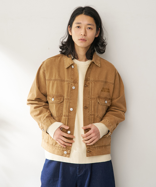 BEN DAVIS（ベンデイビス）の「BEN DAVIS / ベンデイビス 別注 CLASSIC TRUCKER JACKET（その他アウター・メンズ・ブラック/ネイビー/ベージュ・LARGE/MEDIUM）」の9枚目の写真