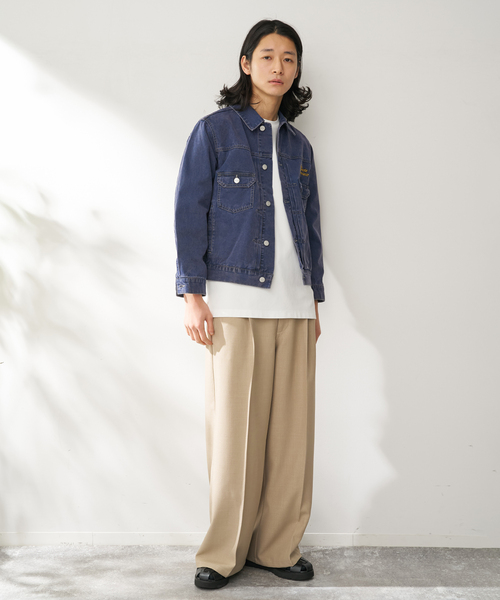 BEN DAVIS（ベンデイビス）の「BEN DAVIS / ベンデイビス 別注 CLASSIC TRUCKER JACKET（その他アウター・メンズ・ブラック/ネイビー/ベージュ・LARGE/MEDIUM）」の12枚目の写真