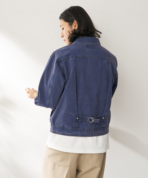 BEN DAVIS（ベンデイビス）の「BEN DAVIS / ベンデイビス 別注 CLASSIC TRUCKER JACKET（その他アウター・メンズ・ブラック/ネイビー/ベージュ・LARGE/MEDIUM）」の16枚目の写真