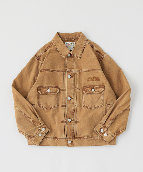 BEN DAVIS（ベンデイビス）の「BEN DAVIS / ベンデイビス 別注 CLASSIC TRUCKER JACKET（その他アウター・メンズ・ブラック/ネイビー/ベージュ・LARGE/MEDIUM）」の18枚目の写真