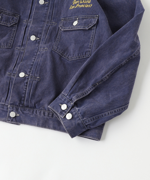 BEN DAVIS（ベンデイビス）の「BEN DAVIS / ベンデイビス 別注 CLASSIC TRUCKER JACKET（その他アウター・メンズ・ブラック/ネイビー/ベージュ・LARGE/MEDIUM）」の21枚目の写真