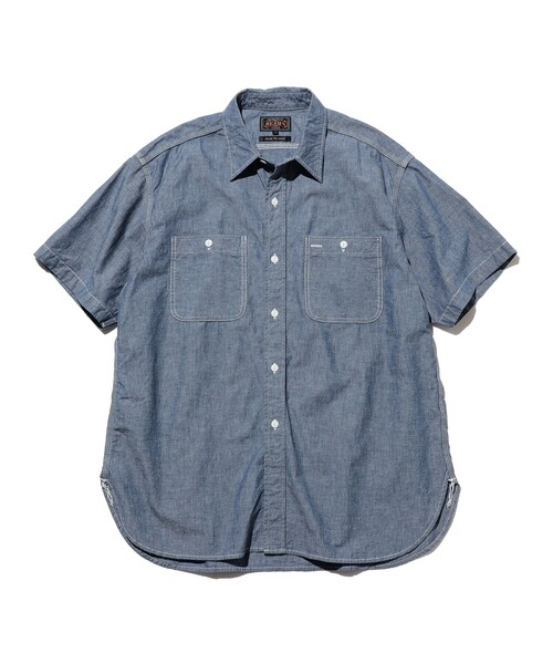 BEAMS PLUS(ビームスプラス)の「WORK Indigo Chambray(シャツ/ブラウス・メンズ・サックスブルー/ブルー・SMALL/LARGE/MEDIUM)」の2枚目の写真