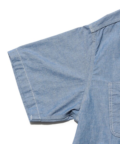 BEAMS PLUS(ビームスプラス)の「WORK Indigo Chambray(シャツ/ブラウス・メンズ・サックスブルー/ブルー・SMALL/LARGE/MEDIUM)」の6枚目の写真
