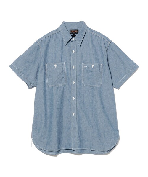 BEAMS PLUS(ビームスプラス)の「WORK Indigo Chambray(シャツ/ブラウス・メンズ・サックスブルー/ブルー・SMALL/LARGE/MEDIUM)」の9枚目の写真