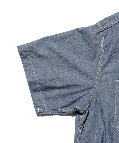 BEAMS PLUS(ビームスプラス)の「WORK Indigo Chambray(シャツ/ブラウス・メンズ・サックスブルー/ブルー・SMALL/LARGE/MEDIUM)」の18枚目の写真