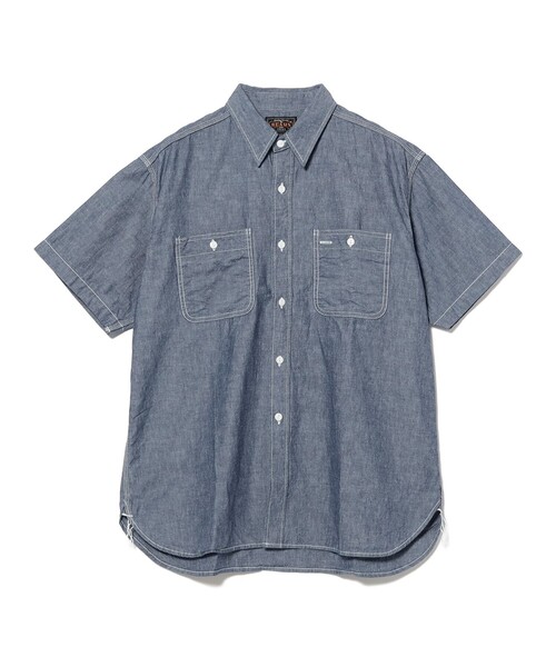 BEAMS PLUS(ビームスプラス)の「WORK Indigo Chambray(シャツ/ブラウス・メンズ・サックスブルー/ブルー・SMALL/LARGE/MEDIUM)」の21枚目の写真