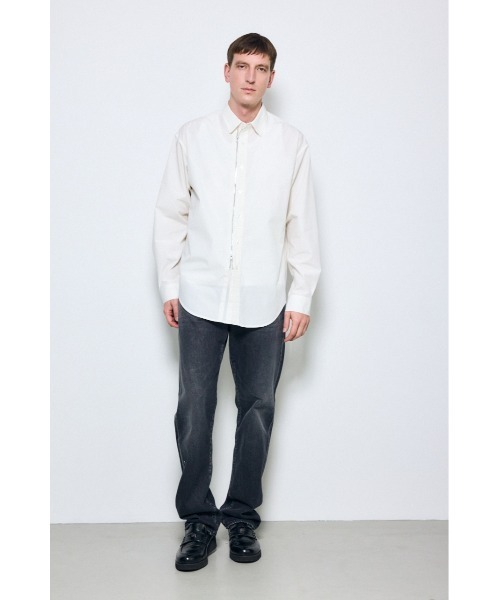 AZUL by moussy(アズールバイマウジー)の「ジップアップ長袖シャツ(シャツ/ブラウス・メンズ・ブラック/ホワイト・MEDIUM/LARGE)」の13枚目の写真