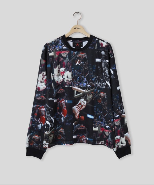 JORDAN BRAND(ジョーダンブランド)の「JORDAN BRAND M J FLT AOP LS JRSY IF1831-010(Tシャツ/カットソー・メンズ・マルチ・M/L)」の1枚目の写真