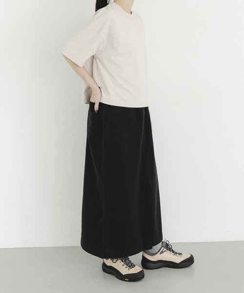 EKAL(エカル)の「DRY OUT SHORT LENGTH T-SHIRTS(Tシャツ/カットソー・レディース・ホワイト/ピンク/アイボリー/チャコールグレー・ONE)」の18枚目の写真