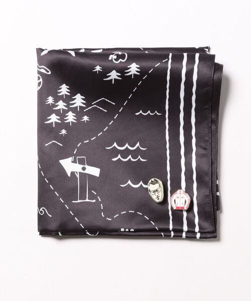 adidas(アディダス)の「adidas アディダス U MR PIN&SCARF ピン&スカーフ KR3677 BLACK(バンダナ/スカーフ・メンズ・ブラック・FREE)」の1枚目の写真