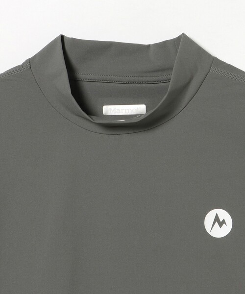 BEAMS GOLF(ビームスゴルフ)の「【別注】Marmot / ハイテンションラッシュガード バックロゴ モックネックシャツ(スウェット・メンズ・ブラック/グレー・SMALL/MEDIUM/LARGE/X-LARGE)」の7枚目の写真