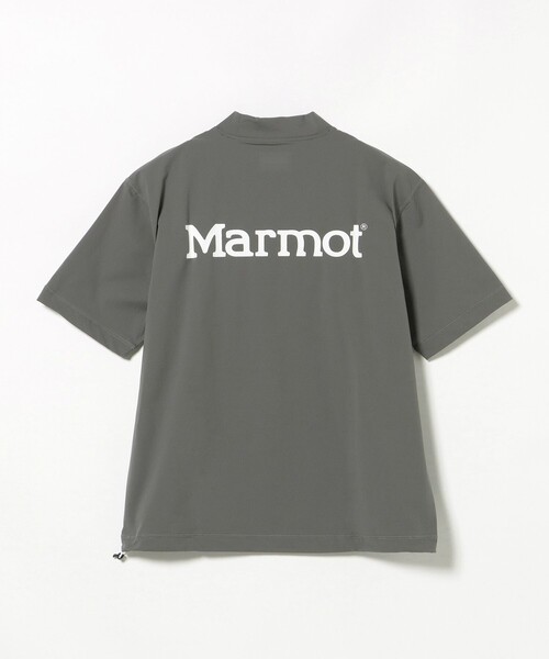 BEAMS GOLF(ビームスゴルフ)の「【別注】Marmot / ハイテンションラッシュガード バックロゴ モックネックシャツ(スウェット・メンズ・ブラック/グレー・SMALL/MEDIUM/LARGE/X-LARGE)」の10枚目の写真