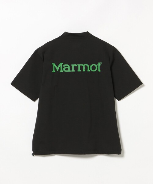 BEAMS GOLF(ビームスゴルフ)の「【別注】Marmot / ハイテンションラッシュガード バックロゴ モックネックシャツ(スウェット・メンズ・ブラック/グレー・SMALL/MEDIUM/LARGE/X-LARGE)」の14枚目の写真