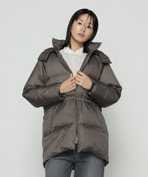 COMME CA（コムサ）の「〔 TALLサイズ 〕 ライトナイロンタフタ  フード付きダウンコート（ダウンジャケット/コート）」