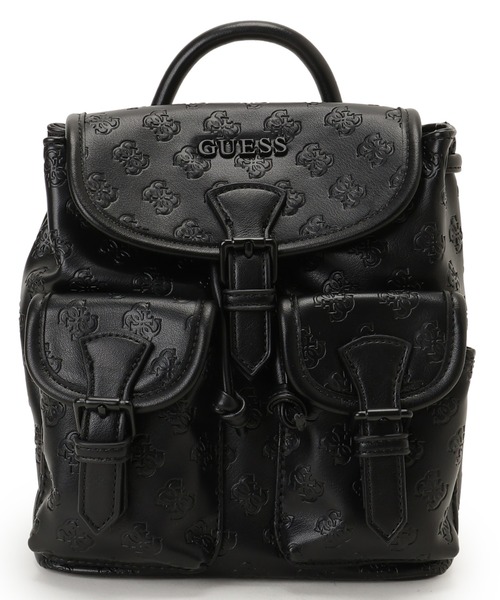 Guess(ゲス)の「LITZY 4G Debossed Back Pack(バックパック/リュック・レディース・ブラック・ONE SIZE)」の1枚目の写真