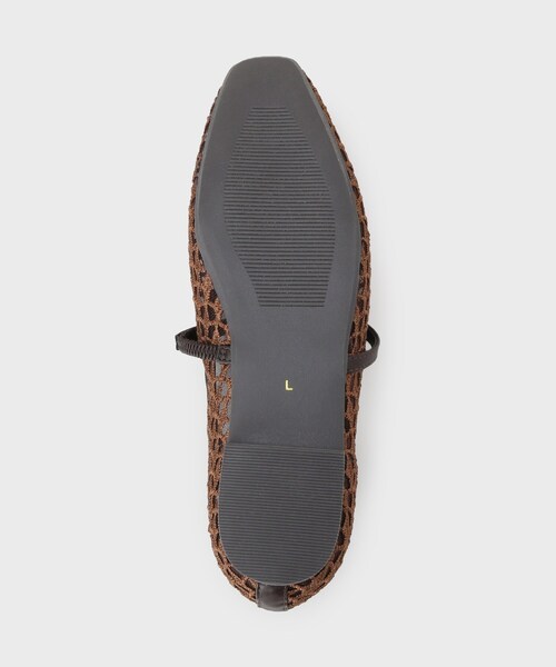 OPAQUE.CLIP(オペークドットクリップ)の「チュールメッシュメリージェーン(パンプス・レディース・ブラック/ベージュ系7/ダークブラウン・02/03)」の5枚目の写真