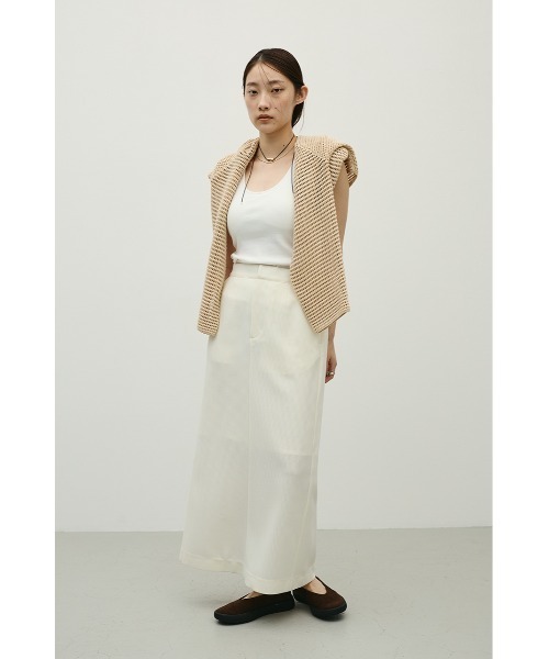 STYLEMIXER(スタイルミキサー)の「リネンライクストレートスカート(スカート・レディース・アイボリー/ベージュ/ブラック・MEDIUM/SMALL)」の11枚目の写真