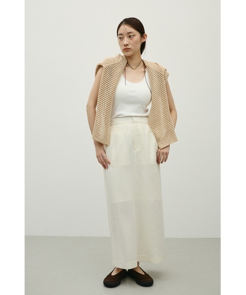 STYLEMIXER(スタイルミキサー)の「リネンライクストレートスカート(スカート・レディース・アイボリー/ベージュ/ブラック・MEDIUM/SMALL)」の12枚目の写真