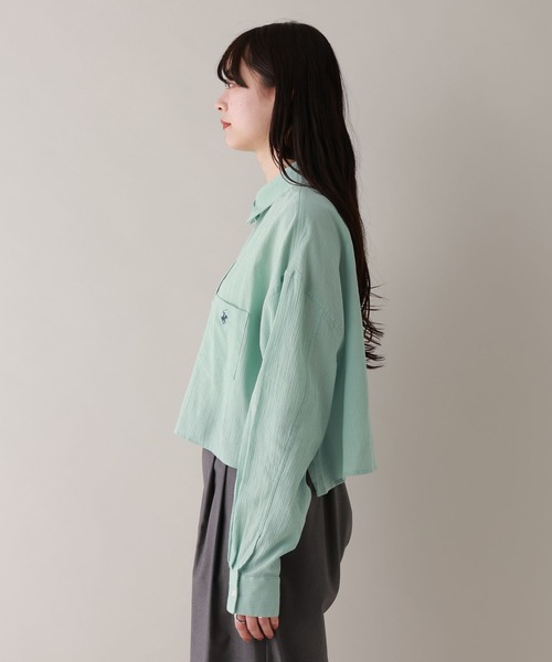 BEVERLY HILLS POLO CLUB（ビバリーヒルズポロクラブ）の「BEVERLY HILLS POLO CLUB/楊柳シアールーズシャツ（シャツ/ブラウス・レディース・ラベンダー/ピンク/グリーン/ホワイト・SMALL/MEDIUM）」の18枚目の写真