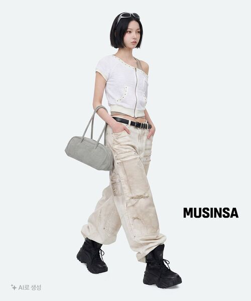 Miseki SEOUL(ミセキソウル)の「Twill baguette bag DUST GREY(ショルダーバッグ・レディース・その他・OS)」の8枚目の写真