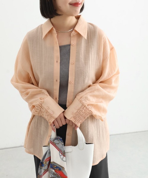 Pierrot（ピエロ）の「【TVスタイリスト りささんコラボアイテム】スクエアネック多機能リブタンクトップ（タンクトップ・レディース・杢グレー/モカ/キナリ・S/L/M）」の13枚目の写真