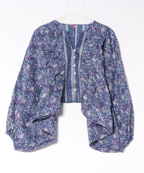 チャイハネ（チャイハネ）の「【チャイハネ】バサンタトップス（シャツ/ブラウス・レディース・ブラック/ネイビー/ホワイト・FREE）」の3枚目の写真