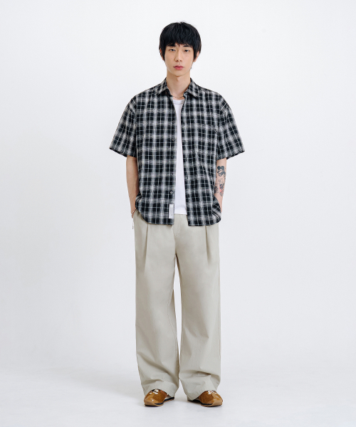 LEMAIN SECOND（リメインセカンド）の「リネンライクバンディングワイドパンツ[ライトベージュ]（スラックス・レディース・その他・SMALL/MEDIUM/LARGE/X-LARGE）」の8枚目の写真
