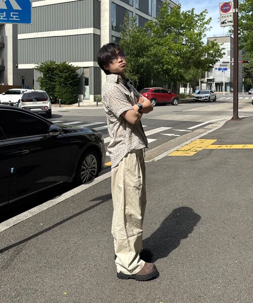 LEMAIN SECOND（リメインセカンド）の「リネンライクバンディングワイドパンツ[ライトベージュ]（スラックス・レディース・その他・SMALL/MEDIUM/LARGE/X-LARGE）」の15枚目の写真