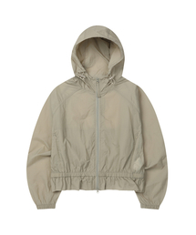 SECONDMONO（セカンドモノローグ）の「Ruffle Windbreaker [BEIGE]_SEWJK002BEIGE（ナイロンジャケット）」
