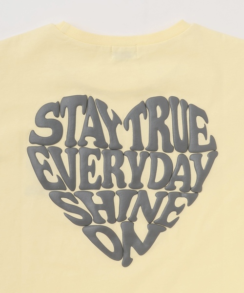 LOVETOXIC(ラブトキシック)の「【秒かわトップス】【GOODPRICE】【LTXC/綿100%】発泡バックハートロゴ半袖T(Tシャツ/カットソー・キッズ・イエロー/ネイビー/サックスブルー/オフホワイト・130cm/L:160cm/M:150cm/S:140cm)」の22枚目の写真