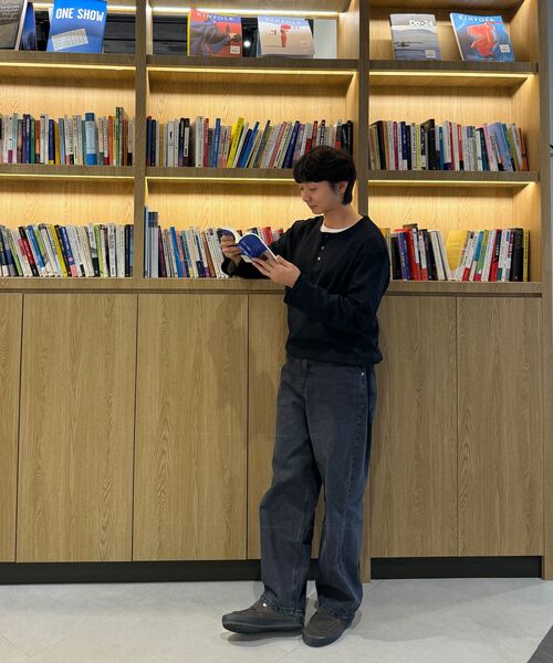 JUAN HOMME（ジュアンオム）の「ヘンリーネックロングスリーブTシャツ（ブラック）（Tシャツ/カットソー・メンズ・ブラック・SMALL/MEDIUM/LARGE）」の22枚目の写真