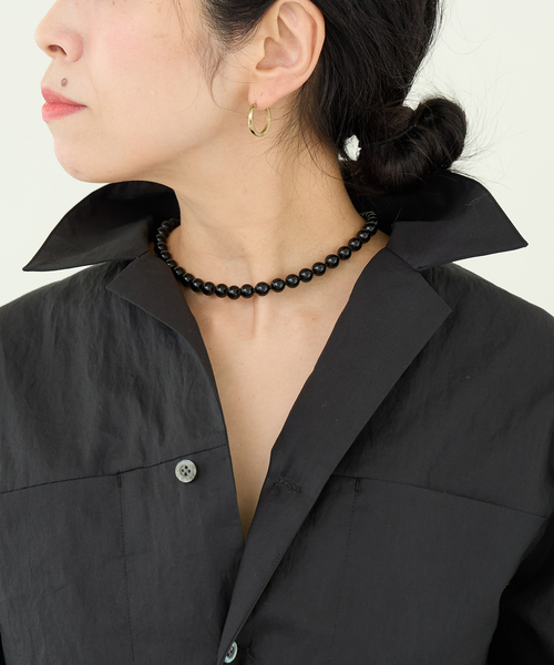 IENA LA BOUCLE（イエナラブークル）の「IENA LA BOUCLE オーガニックコットンタイプライターオールインワン（つなぎ/オールインワン・レディース・バーガンディー/ブラック・38/36）」の14枚目の写真