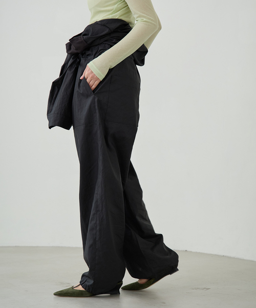 IENA LA BOUCLE(イエナラブークル)の「IENA LA BOUCLE オーガニックコットンタイプライターオールインワン(つなぎ/オールインワン・レディース・バーガンディー/ブラック・38/36)」の19枚目の写真