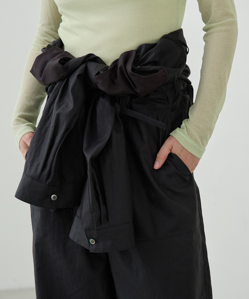 IENA LA BOUCLE(イエナラブークル)の「IENA LA BOUCLE オーガニックコットンタイプライターオールインワン(つなぎ/オールインワン・レディース・バーガンディー/ブラック・38/36)」の21枚目の写真