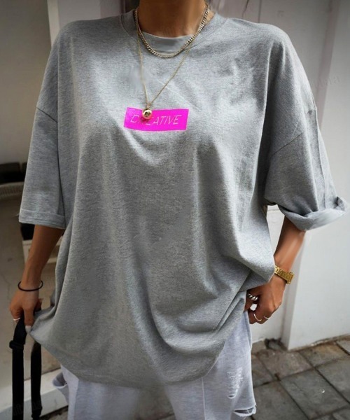 Dalfwin(ダールフィン)の「韓国ファッション CREATIVEドッキング配色コットン×ナイロン半袖Tシャツ(Tシャツ/カットソー・レディース・ホワイト/ブラック/グレー・FREE)」の20枚目の写真