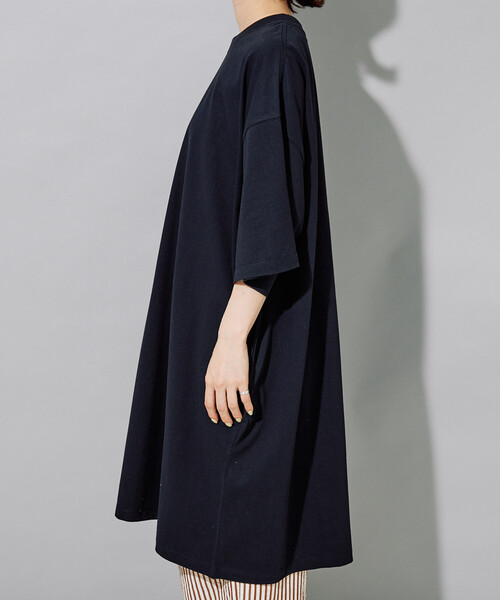 FREAK'S STORE(フリークスストア)の「限定展開 <接触冷感・吸水速乾・UVカット・抗菌・防臭>STORATECH(ストラテック) ビッグ Tシャツ 半袖 ミニワンピース(ワンピース・レディース・ブラック/オフホワイト/その他13/ブラウン/ネイビー/ベージュ・フリ-)」の17枚目の写真